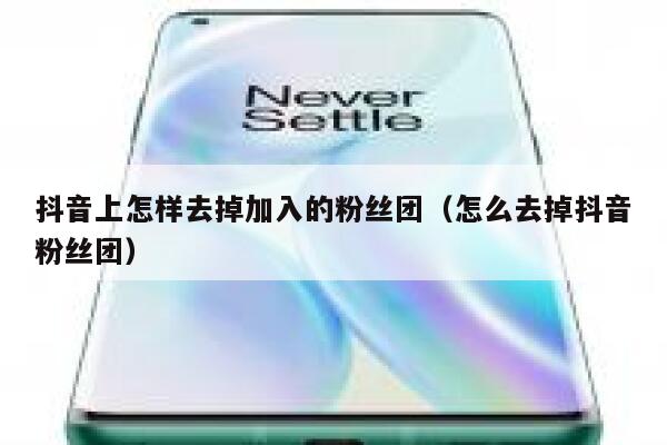 抖音上怎样去掉加入的粉丝团(怎么去掉抖音粉丝团) 第1张 抖音上怎样去掉加入的粉丝团(怎么去掉抖音粉丝团) 第1张