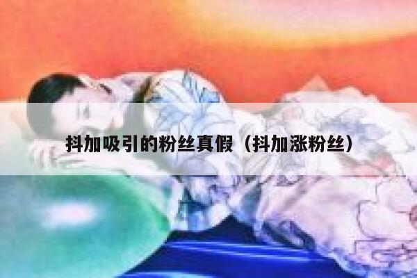 抖加吸引的粉丝真假(抖加涨粉丝) 第1张 抖加吸引的粉丝真假(抖加涨粉丝) 第1张