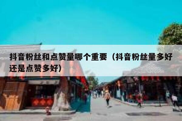 抖音粉丝和点赞量哪个重要(抖音粉丝量多好还是点赞多好) 第1张 抖音粉丝和点赞量哪个重要(抖音粉丝量多好还是点赞多好) 第1张