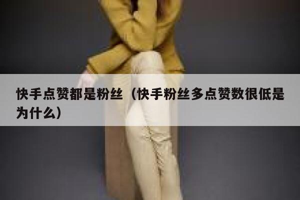 快手点赞都是粉丝（快手粉丝多点赞数很低是为什么） 第1张