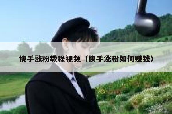 快手涨粉教程视频（快手涨粉如何赚钱） 第1张