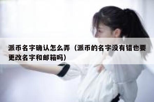派币名字确认怎么弄（派币的名字没有错也要更改名字和邮箱吗） 第1张