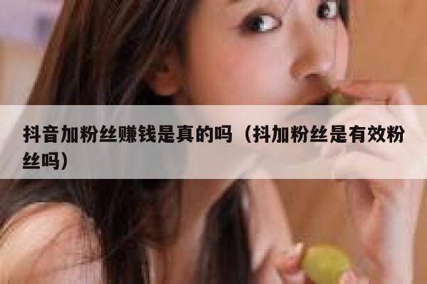 抖音加粉丝赚钱是真的吗(抖加粉丝是有效粉丝吗) 第1张 抖音加粉丝赚钱是真的吗(抖加粉丝是有效粉丝吗) 第1张