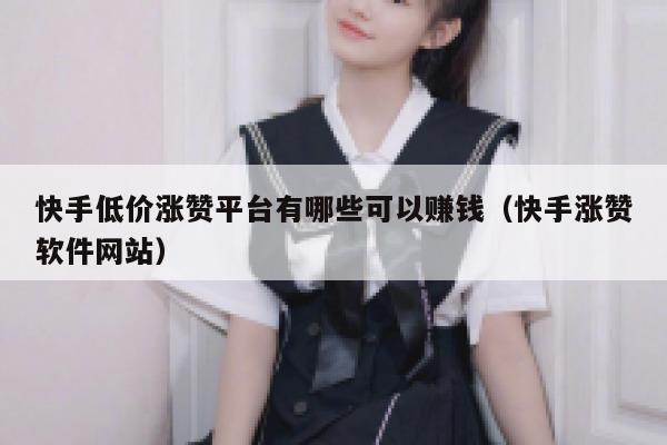 快手低价涨赞平台有哪些可以赚钱（快手涨赞软件网站） 第1张