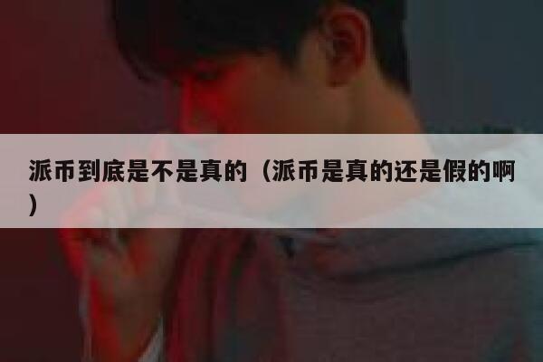 派币到底是不是真的（派币是真的还是假的啊） 第1张