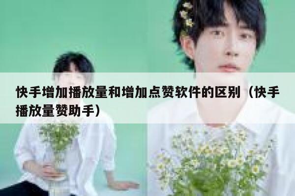 快手增加播放量和增加点赞软件的区别（快手播放量赞助手） 第1张