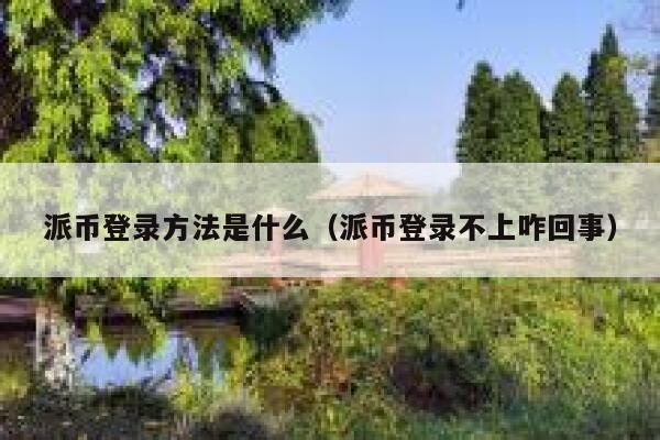 派币登录方法是什么(派币登录不上咋回事) 第1张 派币登录方法是什么(派币登录不上咋回事) 第1张