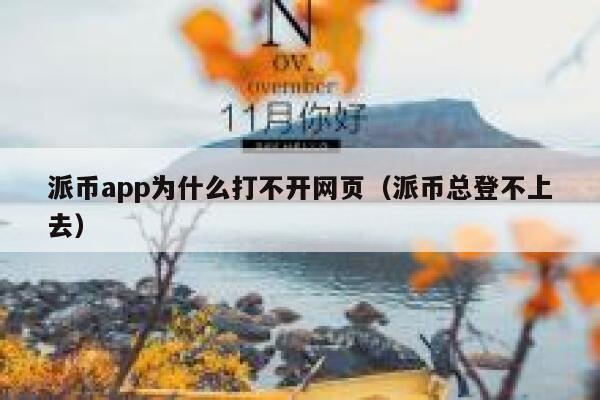 派币app为什么打不开网页（派币总登不上去） 第1张