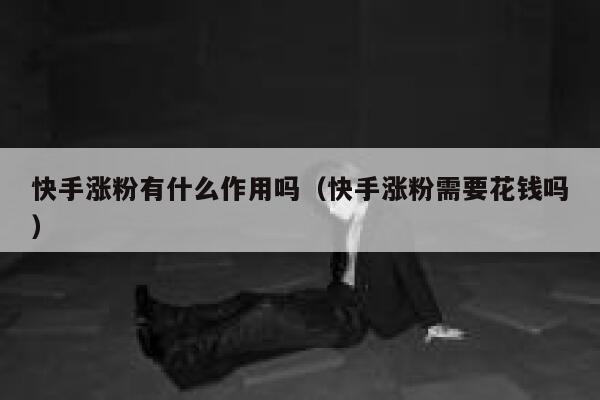 快手涨粉有什么作用吗(快手涨粉需要花钱吗) 第1张 快手涨粉有什么作用吗(快手涨粉需要花钱吗) 第1张