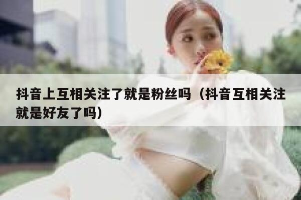 抖音上互相关注了就是粉丝吗（抖音互相关注就是好友了吗） 第1张