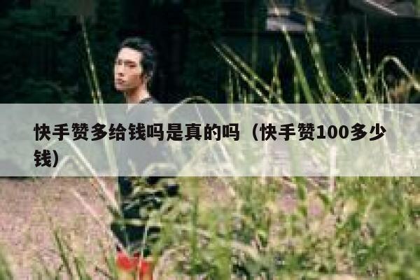 快手赞多给钱吗是真的吗（快手赞100多少钱） 第1张