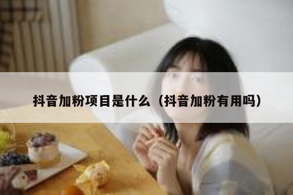 抖音加粉项目是什么（抖音加粉有用吗） 第1张