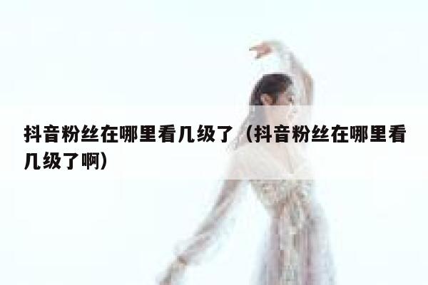 抖音粉丝在哪里看几级了（抖音粉丝在哪里看几级了啊） 第1张