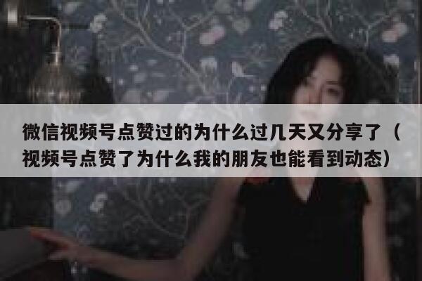 微信视频号点赞过的为什么过几天又分享了（视频号点赞了为什么我的朋友也能看到动态） 第1张