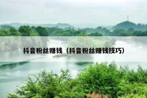 抖音粉丝赚钱（抖音粉丝赚钱技巧） 第1张