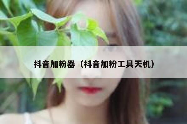 抖音加粉器（抖音加粉工具天机） 第1张