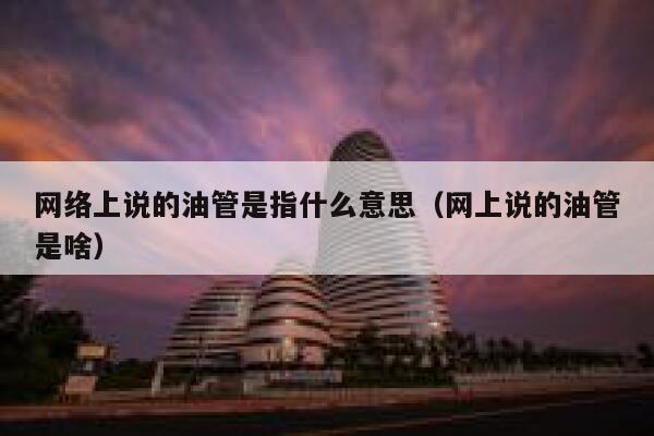 网络上说的油管是指什么意思（网上说的油管是啥） 第1张
