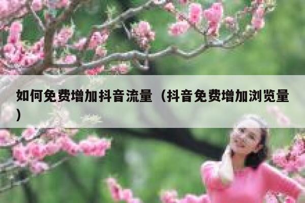 如何免费增加抖音流量（抖音免费增加浏览量） 第1张