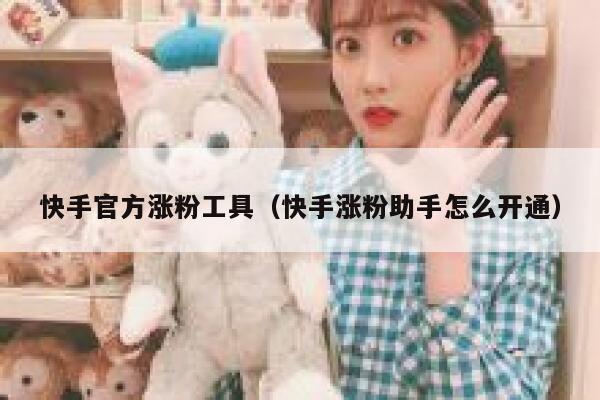 快手官方涨粉工具（快手涨粉助手怎么开通） 第1张
