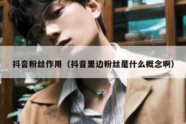 抖音粉丝作用（抖音里边粉丝是什么概念啊） 第1张