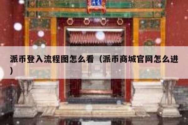 派币登入流程图怎么看（派币商城官网怎么进） 第1张
