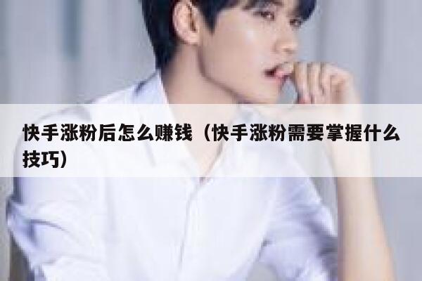 快手涨粉后怎么赚钱(快手涨粉需要掌握什么技巧) 第1张 快手涨粉后怎么赚钱(快手涨粉需要掌握什么技巧) 第1张