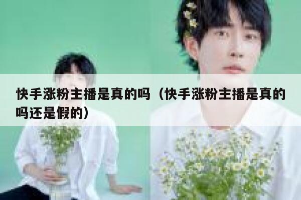 快手涨粉主播是真的吗(快手涨粉主播是真的吗还是假的) 第1张 快手涨粉主播是真的吗(快手涨粉主播是真的吗还是假的) 第1张