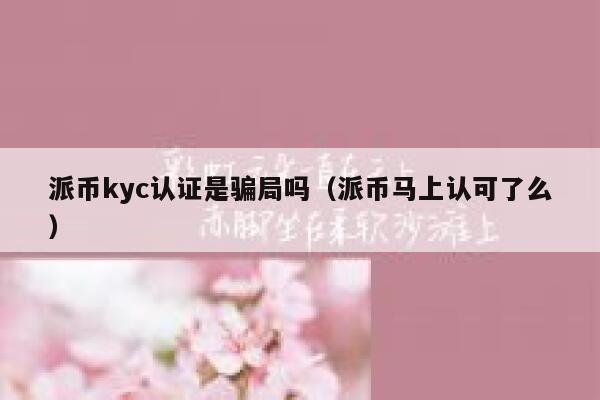 派币kyc认证是骗局吗(派币马上认可了么) 第1张 派币kyc认证是骗局吗(派币马上认可了么) 第1张