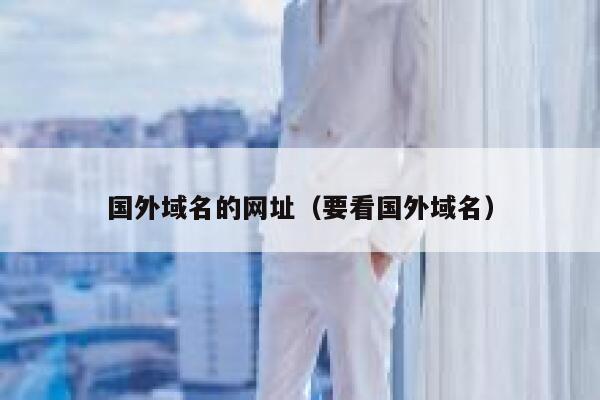 国外域名的网址(要看国外域名) 第1张 国外域名的网址(要看国外域名) 第1张