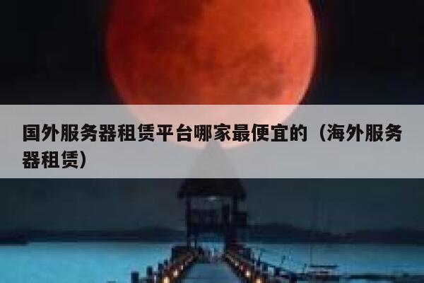 国外服务器租赁平台哪家最便宜的（海外服务器租赁） 第1张