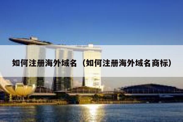如何注册海外域名（如何注册海外域名商标） 第1张