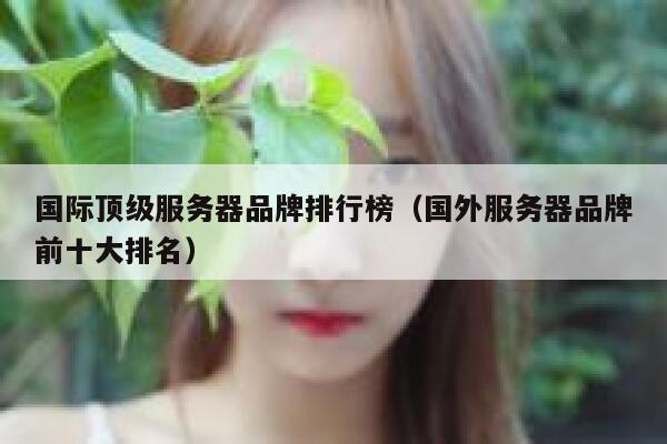 国际顶级服务器品牌排行榜（国外服务器品牌前十大排名） 第1张