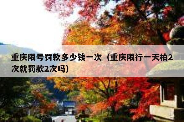 重庆限号罚款多少钱一次（重庆限行一天拍2次就罚款2次吗） 第1张
