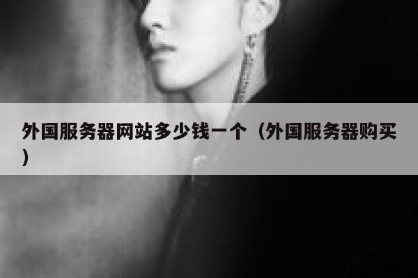 外国服务器网站多少钱一个（外国服务器购买） 第1张