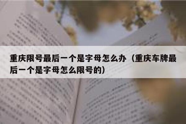 重庆限号最后一个是字母怎么办(重庆车牌最后一个是字母怎么限号的) 第1张 重庆限号最后一个是字母怎么办(重庆车牌最后一个是字母怎么限号的) 第1张