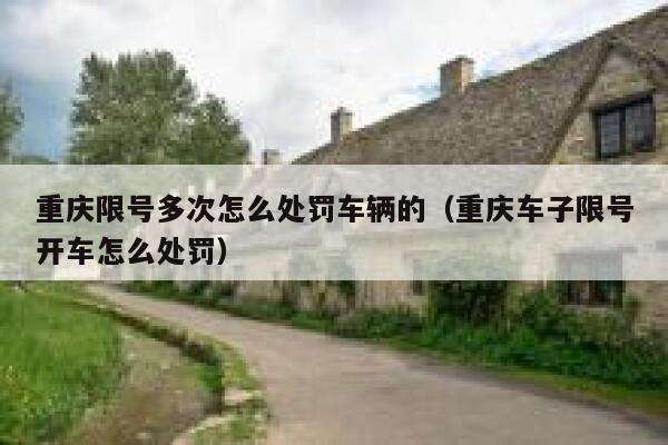 重庆限号多次怎么处罚车辆的（重庆车子限号开车怎么处罚） 第1张