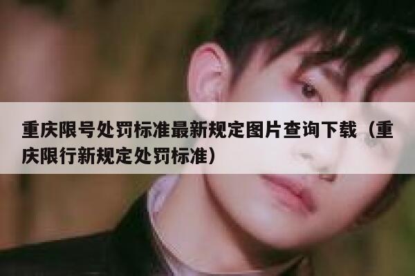 重庆限号处罚标准最新规定图片查询下载（重庆限行新规定处罚标准） 第1张
