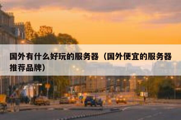 国外有什么好玩的服务器（国外便宜的服务器推荐品牌） 第1张