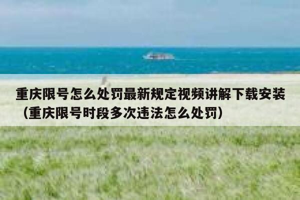 重庆限号怎么处罚最新规定视频讲解下载安装（重庆限号时段多次违法怎么处罚） 第1张