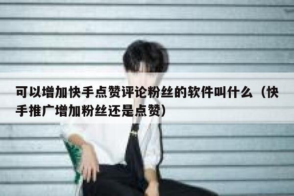 可以增加快手点赞评论粉丝的软件叫什么(快手推广增加粉丝还是点赞) 第1张 可以增加快手点赞评论粉丝的软件叫什么(快手推广增加粉丝还是点赞) 第1张