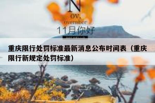 重庆限行处罚标准最新消息公布时间表（重庆限行新规定处罚标准） 第1张