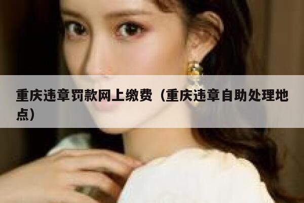 重庆违章罚款网上缴费（重庆违章自助处理地点） 第1张