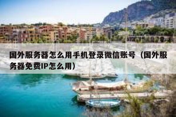 国外服务器怎么用手机登录微信账号（国外服务器免费IP怎么用） 第1张