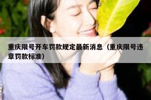 重庆限号开车罚款规定最新消息（重庆限号违章罚款标准） 第1张