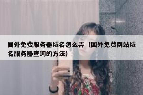 国外免费服务器域名怎么弄（国外免费网站域名服务器查询的方法） 第1张