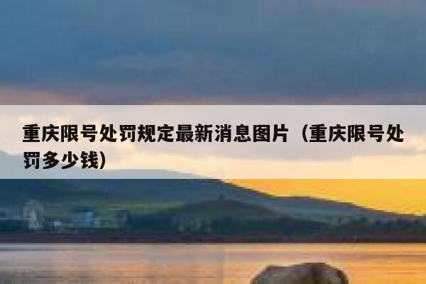 重庆限号处罚规定最新消息图片（重庆限号处罚多少钱） 第1张