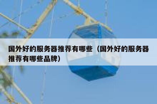 国外好的服务器推荐有哪些(国外好的服务器推荐有哪些品牌) 第1张 国外好的服务器推荐有哪些(国外好的服务器推荐有哪些品牌) 第1张
