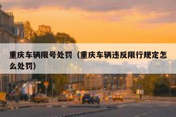 重庆车辆限号处罚(重庆车辆违反限行规定怎么处罚) 第1张 重庆车辆限号处罚(重庆车辆违反限行规定怎么处罚) 第1张