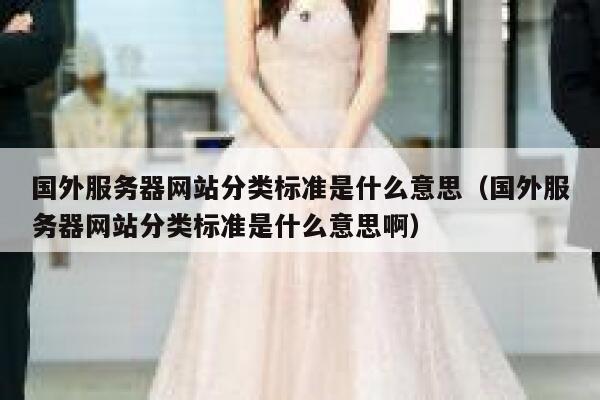 国外服务器网站分类标准是什么意思(国外服务器网站分类标准是什么意思啊) 第1张 国外服务器网站分类标准是什么意思(国外服务器网站分类标准是什么意思啊) 第1张