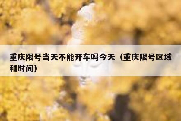重庆限号当天不能开车吗今天（重庆限号区域和时间） 第1张